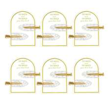 2/4/6/8/10 piezas Pinzas para el cabello con lámina, 1 tarjeta incluida por 2 pinzas, pinza para regalo de propuesta linda, favorito de fiesta de boda, fuerte antideslizante Grip, adecuado para uso diario, playa, boda