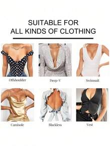 1/2pcs Self-Adhesive Muscle Tape/Chest Lift Tape/Bust Lifter, Breasts Uplifting Sports Tape/Chest Tape - Multicolor - View 2