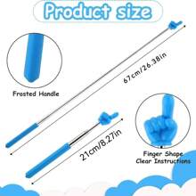 3Pcs Telescopic Teachers Pointer, Mini Extendable Hand Pointer Finger Pointer Stick, Retractable Classroom Pointer For Elementary School Kindergarten Teacher Supplies 3Pcs Teacher Pointer Finger Telescopic Pointer Stick Hand Pointer With Lanyards, Extendable Pointer Teacher Pointers For Classroom Elementary School Teacher, Classroom Supplies,Back To School,School Supplies