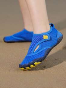 Zapatos de agua y zapatos para vadear al aire libre para niños, con opciones de multicolor a juego entre padres e hijos, Top de tela transpirable, suela suave antideslizante, adecuados para excursionismo al aire libre y actividades acuáticas de niños