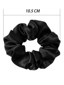 1pc/12pcs Women's Solid Color Satin Silk Hair Scrunchies Set, Soft Satin Elastic Hair Ties, Non-Damaging Hair Bands, Suitable For High Ponytail & Casual Wear