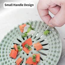 1pc Shower Drain Hair Collector - Silicone Drain Plugs, Anti Clogging Drain Hair Collectors, Bathroom Accessories For Bathtubs, Sinks, And Kitchens