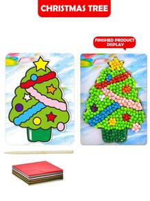 Set de manualidades DIY, pegatinas de arte botánico, pegatinas de mosaico autoadhesivas, manualidades sencillas, juguetes para niños, manualidades de papel.