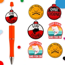 6 件，包含鱼形硅胶焦点珠，适用于 DIY 手工珠宝制作、珠笔、钥匙扣吊坠等