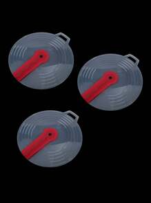 1/2/3件硅胶世界打蛋器碗盖防溅防水塑料碗盖鸡蛋防溅盖子厨房烹饪小工具打蛋工具有蓝色和红色