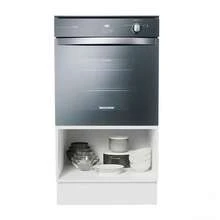 Mueble Para Horno Y Microondas Madesa Lux Sin Encimera Blanco/Gris - Blanco y Gris - Ver 3