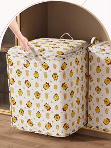 New Non-Woven Fabric Chick Pattern Storage Bag, Clothes, Quilt, Underwear Organizer Bag, Packing Bag For Moving & Organizing - Multicolor - View 3