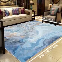 Local Rug, Luxurious Marble Pattern Rug With Backing, Machine Washable Rug, Dot-Plastic Backed, Room Rug, Bedroom, Home Office, Kids' Room, Playroom, Kitchen, Dining Room Mother's Day Home Bathroom Decor - Multicolor - View 31