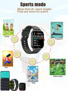 New Version Music Player, Call, Message, Weather, Step Counter Multi-Function Smart Watch
