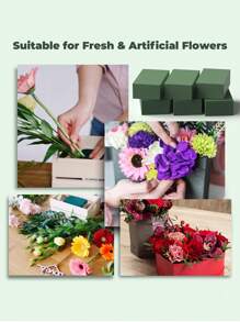 1/3pcs Floral Foam Bricks,Florist Flower Foam Green Blocks,Suitable For Flower Arrangement DIY,For Fresh And Artificial Flower Arrangements Crafts,Vase Fillers,Suitable For Wedding Decoration, Birthday Party Decoration, Home Decoration And Family Gathering, Garden Decoration, Table Centerpiece Decoration Gifts Graduation