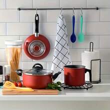 4个/2个/1个不锈钢橱柜挂钩，简易免钻孔橱柜门挂钩，适用于家用橱柜门和抽屉，304不锈钢双S形挂钩，重型金属免钻孔橱柜挂钩收纳架，毛巾挂钩浴室配件浴室工具 - S型掛鉤 - 查看 5