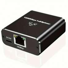 1 To 2 Gigabit Ethernet Splitter - Network Splitter Adapter With USB Power Cable, RJ45 Internet Splitter 1000Mbps High-Speed For Cat 5/5e/6/7/8 Cable [2 Devices Connectivity]