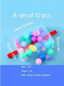 32pcs Ball Decor Outdoor Toy, Minimalist And Multifunctional - Multicolor - View 8