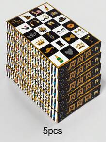 5pcs/1pc Black & Gold Themed Funny Poke Poke Surprise Blind Box, Party Atmosphere Decor 24 Slot Poke Poke Toy Gift Packaging Box, Wedding, Birthday, Anniversary & Holiday 24-Day Countdown Surprise Gift Box, Suitable For Birthday Party, Mother's Day, Summer Wedding, Father's Day, Graduation Season, Retirement Party, Daily & Holiday Party - Black and Gold Theme Hole Music Blind Box - View 14