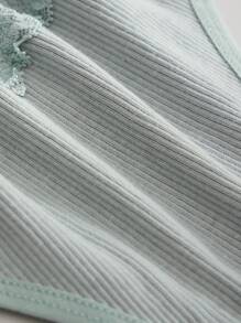 5 chiếc/gói quần lót nữ bằng cotton với cạp ren nhiều màu, kiểu dáng tối giản và thoải mái. - Nhiều màu - Xem 8