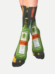 1 Pair Of Women's Crew Socks,Long Socks,White Socks,Black Socks,Women Socks,Cute Socks,Girls Socks,Short Socks, That Absorb Moisture And Sweat, Are Soft,Breathable, Moisture Wicking, Sweet, And Cute. They Can Be Worn For Home, Office, Leisure, And All Seasons. Colors Are Random