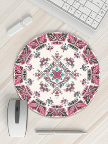 Geometrische ronde muismat - 8 stijlen om uit te kiezen, formaat 20 cm * 20 cm, antislipontwerp aan de onderkant, de muis is glad op de muismat, geschikt voor verschillende kantoorscènes