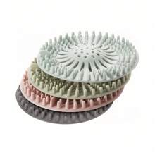1pc Shower Drain Hair Collector - Silicone Drain Plugs, Anti Clogging Drain Hair Collectors, Bathroom Accessories For Bathtubs, Sinks, And Kitchens
