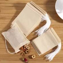 100Pcs Disposable TeaBags With String Household Filter Bag For Coffee Foot Bath Natural Wood Pulp Paper Spice Filters Teabag
