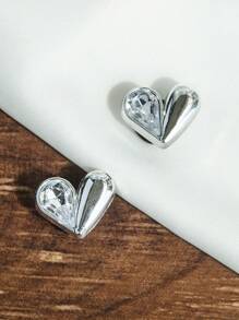 20 Stücke/Set Silber Schleife & Herz 3D Perlen abnehmbare DIY Schuh Dekorationen, inklusive Blumen, Herzen, 3D Perlen, Schleifen, süßer mädchenhafter Stil, Outdoor Schuh Accessoires, abnehmbare Schuh Clips, Schuh DIY Accessoires, geeignet für Damen/Mädchen Sandalen Dekoration (Schuhe nicht enthalten)