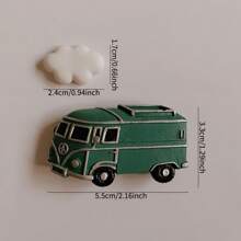 2pcs Cute Cartoon Car Fridge Magnet For Kitchen & Office Decoration, Whiteboard & Refrigerator Sticker- Lovely Home Decor & Utility Magnets Best Gifts Birthday Graduation