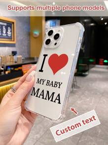 1 pièce Coque de téléphone personnalisable en TPU transparent anti-chute, compatible avec les smartphones iPhone, Android comme OPPO, compatible avec iPhone 15 Pro Max, A14, A54, A52, A31 4G, A23, Redmi Note 8 Pro, Note 11 Pro 4G, Note 12 4G, OPPO A54