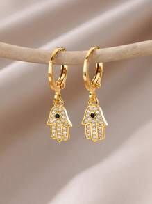 Colorful Cubic Zirconia Butterfly Stainless Steel Earrings For Women, Dainty 18k Gold-Plated Anti Fading Earring, Vintage Wedding Jewelry Beach Vacation Waterproof Accessories , Gifts For Mom/Daughter/Best Friends
