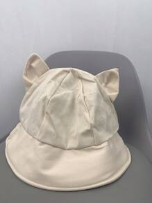 1pc Cute Cat Ear Design Fashionable Outdoor Casual Versatile Hat, Ideal For Street Style, Dating, Hangouts, Hiking And Various Occasions - Multicolor - View 11