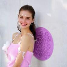 1PcRub Your Back Against The Wall In The Bathroom, Slouchy Silicone Back, Rub The Bath Brush, Suction Cups, Rub Your Back And Feet