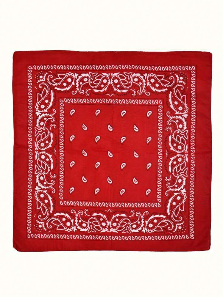 FADZOYLE バンダナ ペイズリー柄 ヘッドラップ スカーフ リストバンド マルチパーパス スクエア ハンカチ フェイスマスク ヘアバンド レディース ドレス用 - ハンカチ - 見る 22