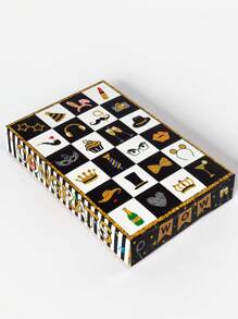 5pcs/1pc Black & Gold Themed Funny Poke Poke Surprise Blind Box, Party Atmosphere Decor 24 Slot Poke Poke Toy Gift Packaging Box, Wedding, Birthday, Anniversary & Holiday 24-Day Countdown Surprise Gift Box, Suitable For Birthday Party, Mother's Day, Summer Wedding, Father's Day, Graduation Season, Retirement Party, Daily & Holiday Party - Black and Gold Theme Hole Music Blind Box - View 11