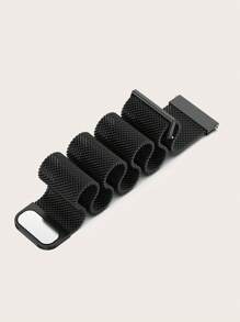 1pc Solid Stainless Steel Quick Release Magnetic Mesh Milanese Loop Smartwatch Band, Compatible With 40mm/42mm/43mm/44mm/45mm/46mm/47mm Galaxy Watch 7/6/5/4