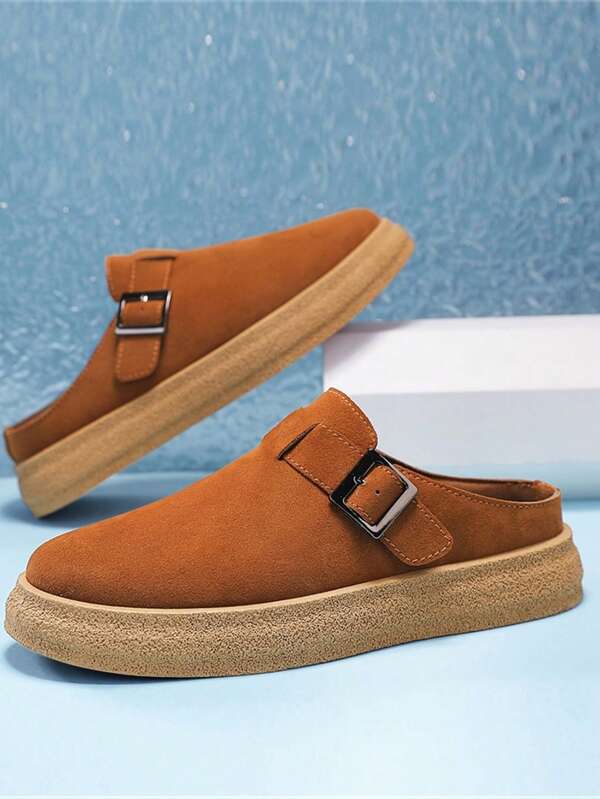 Męskie sportowe buty codzienne, nowy model 2025, uniwersalne obuwie całoroczne, wsuwane z klamrą, wygodne i antypoślizgowe, proste klasyczne skórzane łatki, wodoodporne i łatwe do czyszczenia, modne i uniwersalne dla młodych mężczyzn, na zewnątrz/wakacje, lekkie i wygodne płaskie trampki