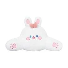 车用头枕腰靠垫汽车腰部支撑垫四季通用卡通兔子车用枕头舒适护颈