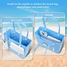 Set de 5 accesorios de bolso de playa: Monedero rectangular de silicona, decoraciones de dibujos animados de girasol encantadores, floral de verano