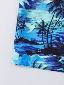 Cămașă hawaiană Aloha, cu mânecă scurtă, ocazională, respirabilă, de vară