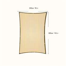 1 PC Premium Yellow Shade Cloth With Reinforced Grommets - Durable UV-Resistant Sunscreen Mesh For Gardens, Pools & Outdoor Spaces, Heat-Resistant Fabric Perfect For Summer Use, Ideal Gift For Gardeners & Outdoor Lovers - Multicolor - View 8