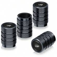4pcs Tire Valve Caps, Valve Stem Caps For Toyo Ta Audi VW Benz BWM Nissan Hyun Dai Kia And So On, Alloy Car Tire Caps For Corrosion Resistant Leak-Proof Car Accessories, Balck