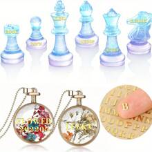 12 件树脂字母贴纸、迷你字母数字贴纸、树脂工艺品、环氧树脂铸造装饰、合金自粘字母贴纸、闪亮金色和银色 4.5 毫米 3 毫米 - 12Pcs Letter Resin Stickers - 查看 6