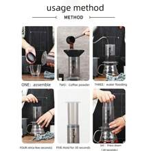 Yuropress Portable Coffee Maker, French Press, Tea Pot, Suitable For Outdoor Travel, Home Use, Gifts, Includes 240ml Capacity, 350pcs Filters, Upgraded Version With Prismo To Make Purer Concentrated Coffee Back To School