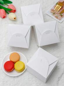10pcs/20pcs/30pcs Paper Cupcake Boxes, Single Cupcake Containers, Portable Cupcake Stands, Suitable For Bakeries, Weddings, Parties, Gifts