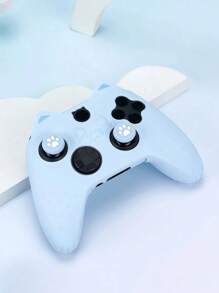 GeekShare 4pcs Cat Claw Silicone Game Controller Protective Cover, With 2 Thumb Grip Caps And 1 Sticker - 藍色 - 查看 7