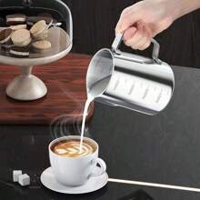 不锈钢拿铁艺术壶，加厚泡沫牛奶起泡壶，重返校园