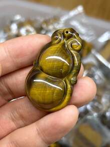 1pic Natural Tiger Eye Calabash Crystal Pendant,Birthday Gifts, New Year's Gifts, Christmas Gifts, Valentine's Day Gifts