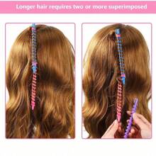 20pcs Plastic Spiral Curling Rods, Styling Curling Rods, Spiral Wave Curling Rods DIY Hairstyling Tools (Random Color), No-Heat Plastic Spiral Curling Rods, Suitable For Long Hair Women, Hair Salon Tools, Suitable As Gifts For Girlfriend, Mother On Valentine's Day, Mother's Day - Random - View 3