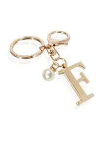 这款高级优雅的金色字母钥匙扣，A-Z 3D字母吊坠，时尚合金材质，饰以珍珠，可作包包、背包、汽车钥匙链，是女士的完美配饰，也是情侣的绝佳礼物。经典简约的钥匙扣，既可作装饰品，也可作包包配饰，适合赠送给朋友、家人、情侣、女友，也是一份重要的礼物和节日纪念品。 - 金色 - 查看 31