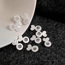 KMEOSCH 4/6/12/20 件硅胶耳环后盖，适用于重型耳环，隐形提升支撑垫，适用于无下垂耳垂，安全耳环提升器，适用于耳钉和吊坠