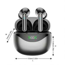 Auriculares inalámbricos verdaderos LIFEBEE con cancelación de ruido ENC, auriculares intrauriculares con micrófono, control de volumen, batería de litio recargable, compatibles con teléfonos celulares, auriculares de apertura posterior para deportes y ejercicio - Unitalla - Ver 5