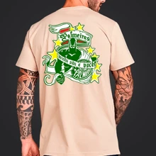Palmeiras 25-26 Men's Short Sleeve T-Shirt Immediate Shipping - Màu be - Xem 1