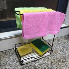 抹布架，厨房收纳架，家用台面壁挂式收纳，餐具洗碗机抹布架，水槽毛巾收纳架